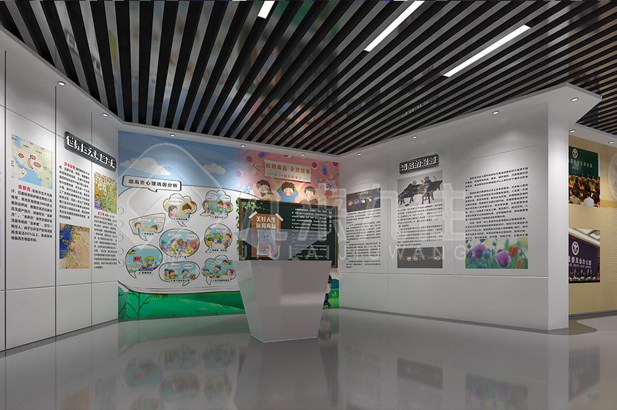 毒品預(yù)防教育基地，未成年禁毒教育展廳，禁毒展館，實(shí)施方案