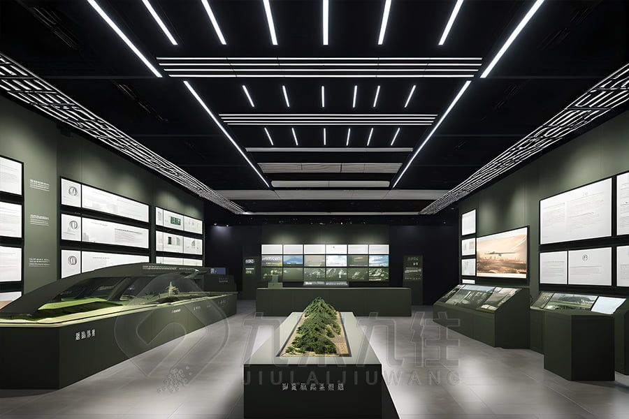 軍史展館施工圖, 高科技軍史展廳設(shè)計, 環(huán)保軍史展廳施工方案