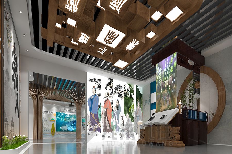 高科技展廳施工方案,數(shù)字化家風文化館設(shè)計,智慧家風展覽館裝修