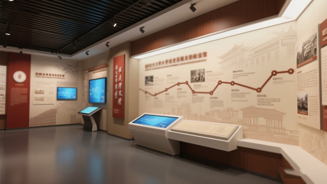 校園文化展廳，學(xué)校展館