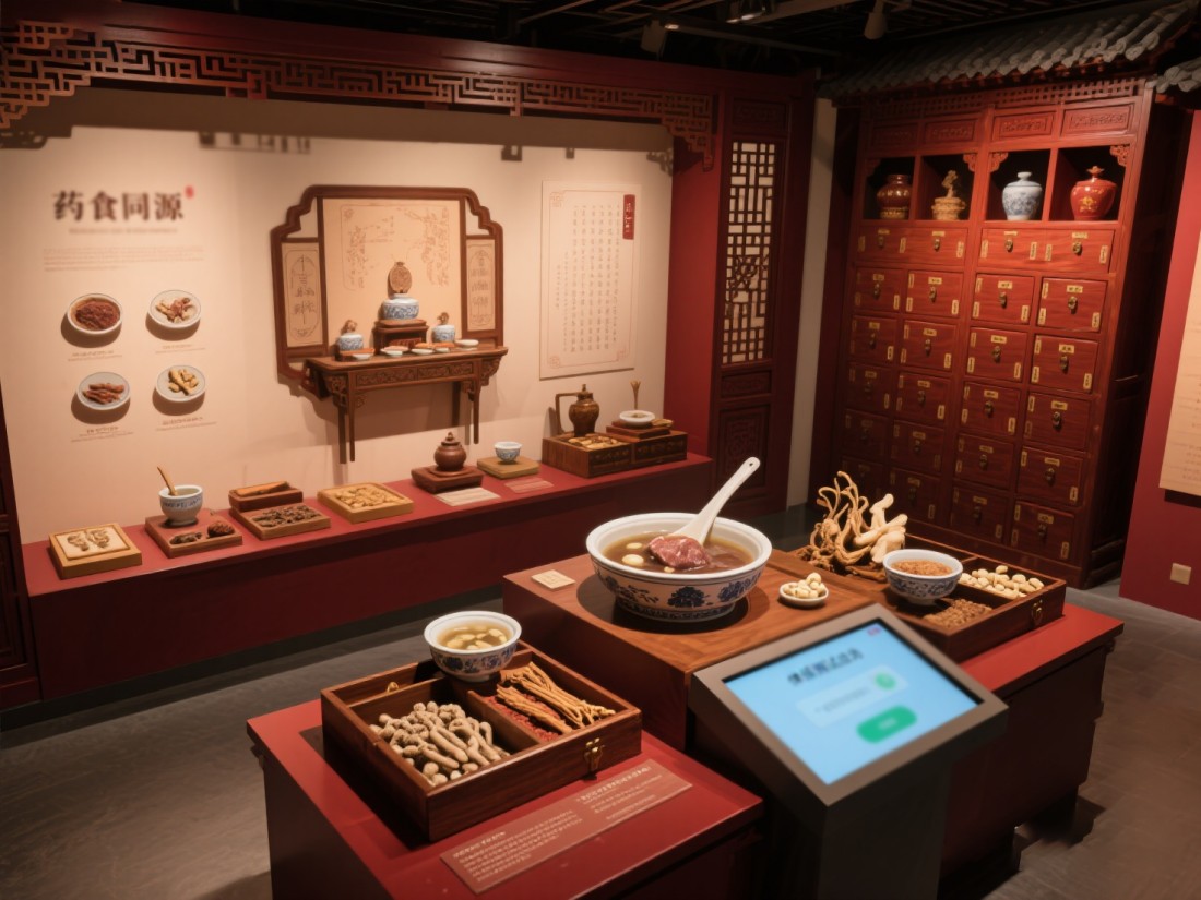中醫(yī)藥展廳，中醫(yī)展廳