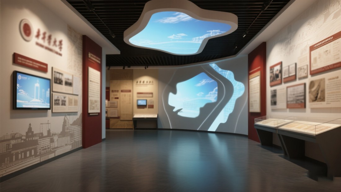 校史館內(nèi)容設(shè)計(jì)，學(xué)校展廳